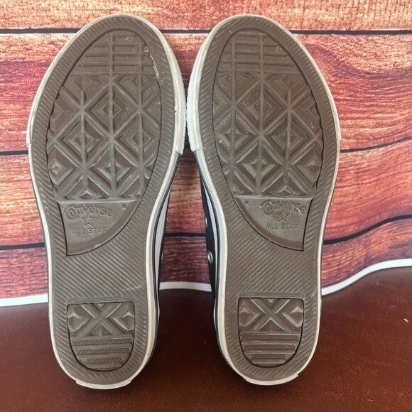 Converse Chuck Taylor All Star Low Tops Black Youth Sneakers - Picture 6 of 9